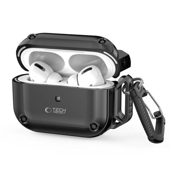 Case APPLE AIRPODS PRO 1 / 2 Tech-Protect Rough Hook black