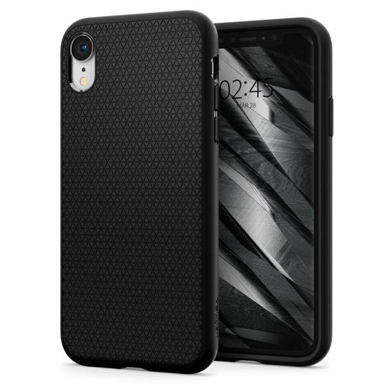 Case IPHONE XR Spigen Liquid Air Matte black