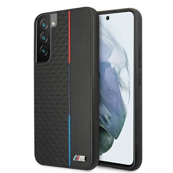 Original Case SAMSUNG GALAXY S22+ PLUS BMW Hardcase M Collection Triangles (BMHCS22MTRTBK) black