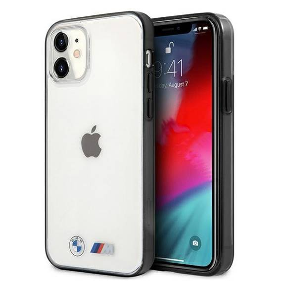 Original Case IPHONE 12 MINI BMW Hardcase Sandblast (BMHCP12SMBTOK) transparent