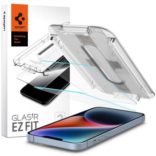 Tempered Glass IPHONE 13 / 13 PRO Spigen Glas.tr "EZ Fit" 2-Pack