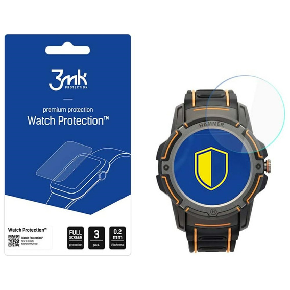 Hybrid Glass HAMMER WATCH PLUS 3mk FlexibleGlass Watch