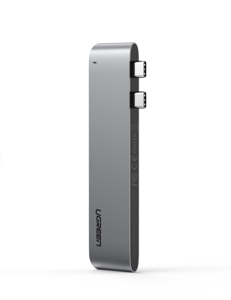 Adapter 6w2 Hub USB-C dla MacBook Air / Pro UGREEN CM251 szary