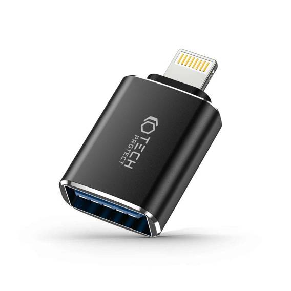 Adapter Lightning do USB OTG Tech-Protect Ultraboost czarny