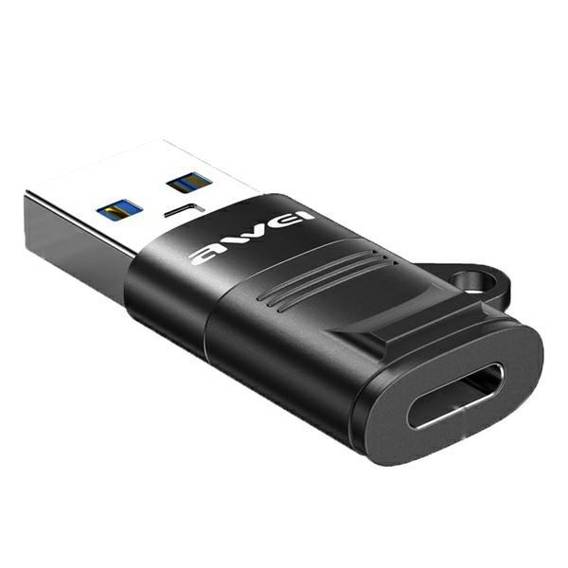 Adapter USB-C - USB-A AWEI (CL-13) czarny