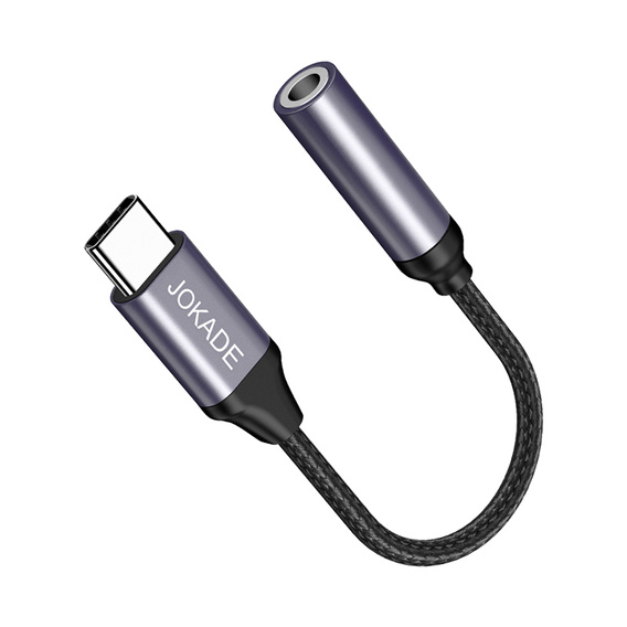 Adapter do słuchawek 3w1 11.5cm USB-C-minijack Jokade Feilian (JC001) czarny