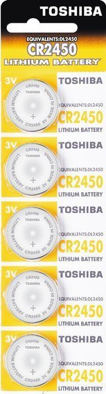 Bateria TOSHIBA Litowa CR2450 3V 5 sztuk