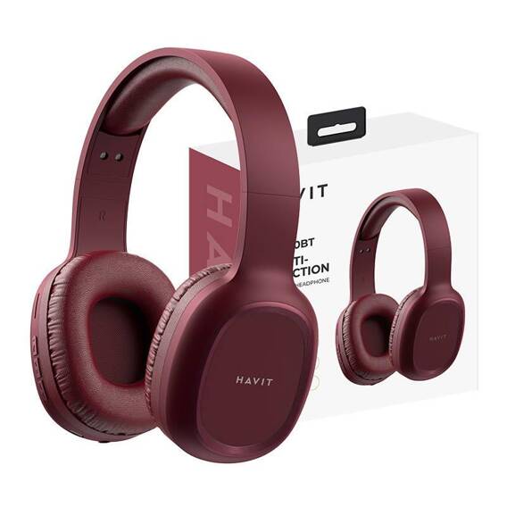 Bezprzewodowe Słuchawki Bluetooth Havit H2590BT PRO czerwone