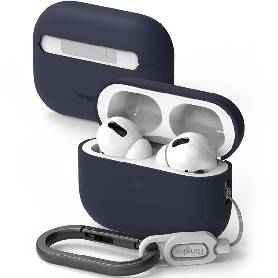 Etui APPLE AIRPODS PRO 1 / 2 Ringke Silicone Midnight Blue