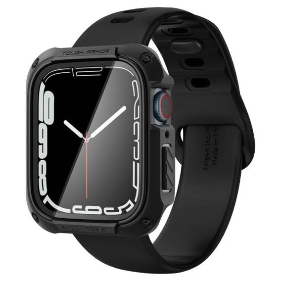 Etui APPLE WATCH 7 / 8 / 9 (45MM) Spigen Tough Armor czarne