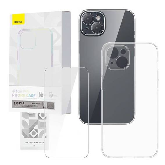 Etui IPHONE 13 Baseus Corning & Szkło Hartowane transparentne