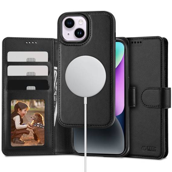 Etui IPHONE 14 Tech-Protect Wallet MagSafe czarne