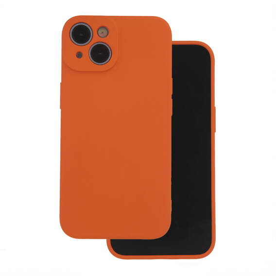 Etui IPHONE 15 Silicone Case Elastyczne Silikonowe pomarańczowe