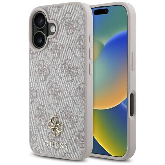 Etui IPHONE 16 Guess HC PU 4G Small 4G & Classic różowe