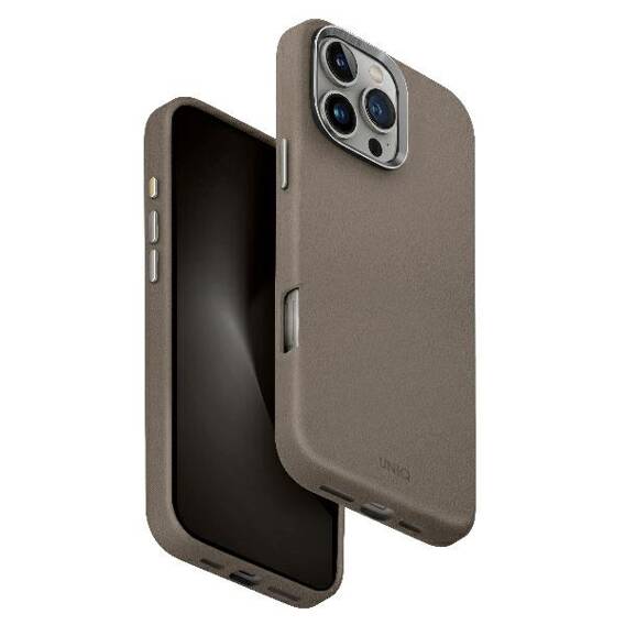 Etui IPHONE 16 PRO MAX UNIQ Lyden Magclick Charging Flint szare