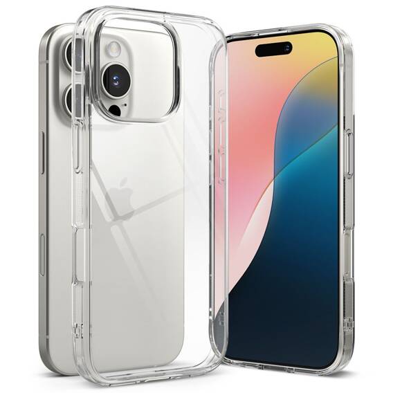 Etui IPHONE 16 PRO Ringke Fusion Clear transparentne