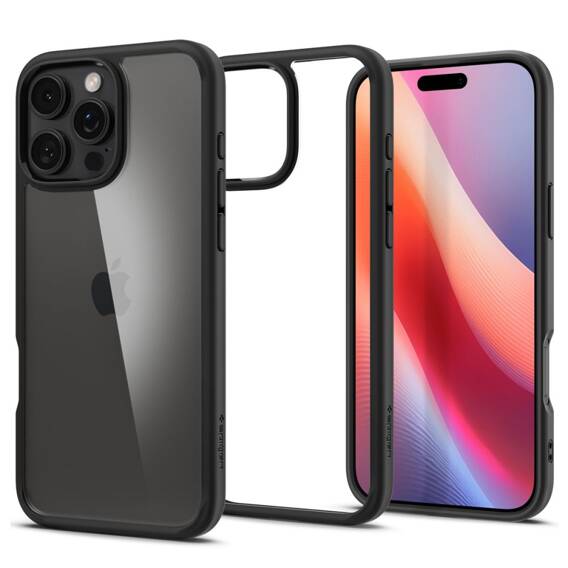 Etui IPHONE 16 PRO Spigen Ultra Hybrid Matte czarne