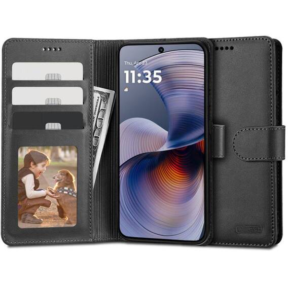 Etui MOTORLA MOTO G55 5G Tech-Protect Wallet czarne