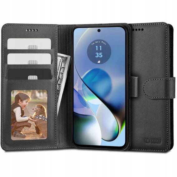 Etui MOTOROLA MOTO G54 5G Tech-Protect Wallet czarne