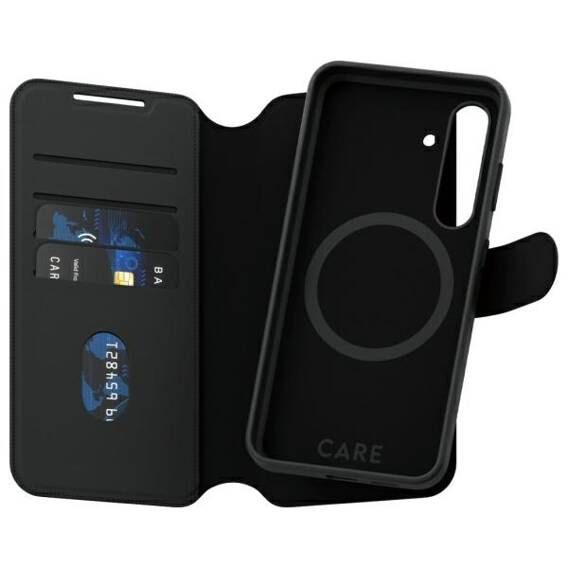 Etui SAMSUNG GALAXY S24 CARE by PanzerGlass Feature Tango 2in1 Wallet 1163 czarne