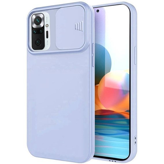 Etui XIAOMI REDMI NOTE 9 Silikonowe z Osłoną na Aparat Nexeri Silicone Lens jasny niebieski