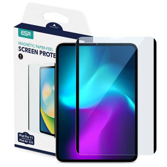 Folia Ochronna IPAD AIR 10.9 4 / 5 / 2020-2022 / PRO 11 2 / 3 / 4 / 2020-2022 ESR Paper Feel Magnetic Matte Clear