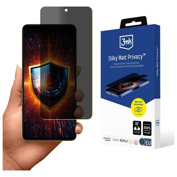 Folia prywatyzująca XIAOMI REDMI NOTE 14 4G Folia prywatyzująca 3MK Silky Matt Privacy