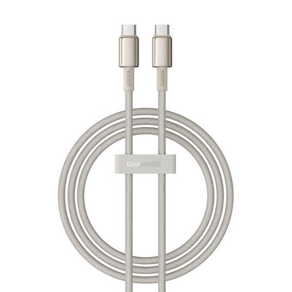 Kabel 100W 5A 1m USB-C - USB-C Baseus Tungsten Glod złoty