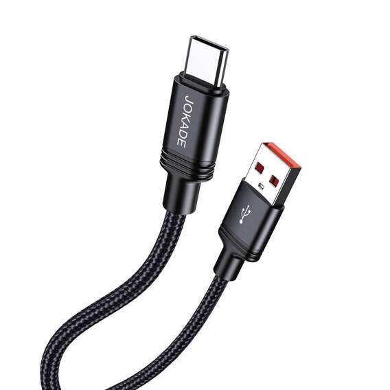 Kabel 1m 5A (USB - USB-C) Smart Ładowanie i Transfer Danych Jokade Qianfan (JA034) czarny