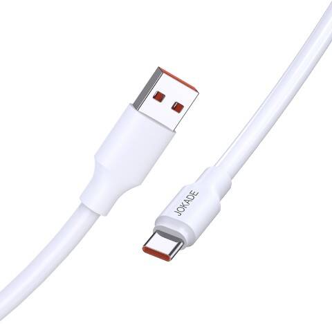 Kabel 1m 6A (USB - USB-C) Ładowanie i Transfer Danych Jokade Lifan Fast Charge (JA018) biały