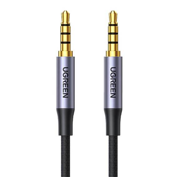 Kabel 1m mini jack 3.5mm UGREEN AV183, AUX, czarny