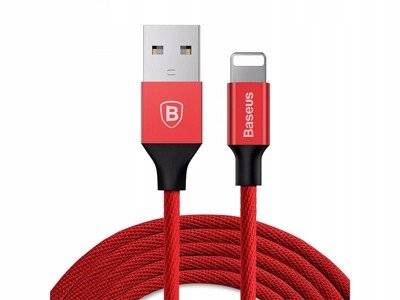 Kabel 2A 1.8m USB - Lightning Baseus Yiven czerwony
