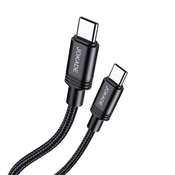 Kabel 2m 100W (USB-C - USB-C) Ładowanie i Transfer Danych Jokade Yuantong Smart Charging (JA041) czarny