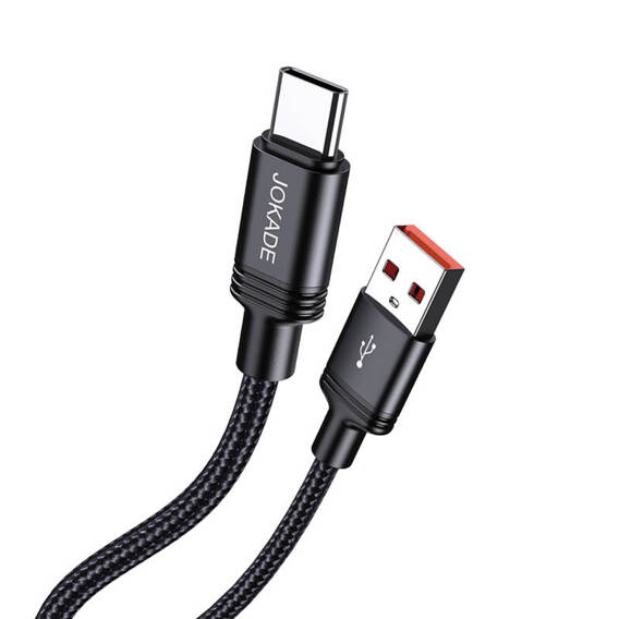 Kabel 2m 3A (USB - USB-C) Ładowanie i Transfer Danych Jokade Yuantong Smart Charging (JA041) czarny