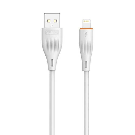 Kabel 3A 1m USB - Lightning T-Phox X-Lite biały