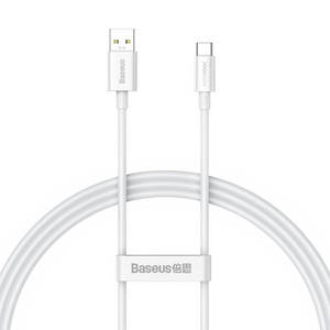 Kabel 65W 1m USB - USB-CBaseus Superior Series biały