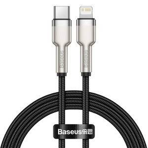 Kabel USB-C do Lightning Baseus Cafule, PD, 20W, 1m (czarny)