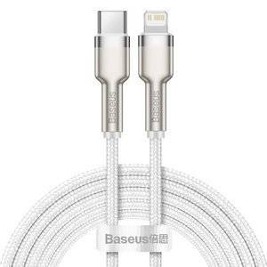 Kabel USB-C do Lightning Baseus Cafule, PD, 20W, 2m (biały)