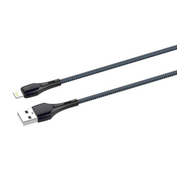 Kabel USB - Lightning LDNIO LS521, 1m (szaro-niebieski)