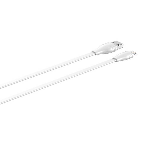Kabel USB do Lightning LDNIO LS550, 2.4A, 0.2m (biały)