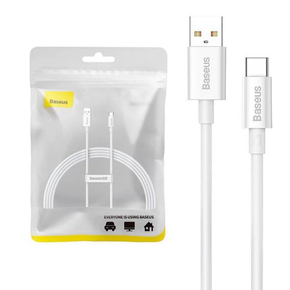 Kabel USB do USB-C Baseus Superior 100W 1.5m (biały)