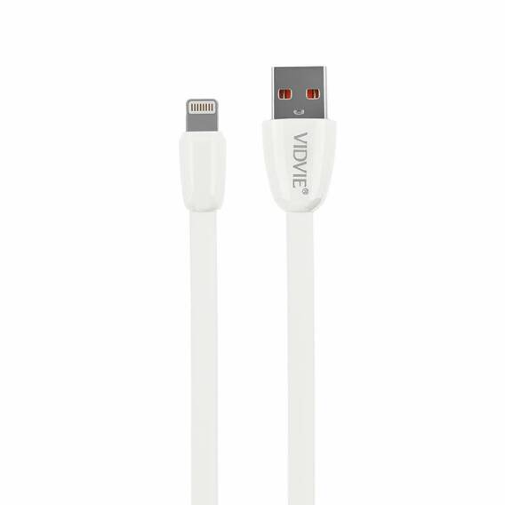 Kabel VIDVIE CT01 USB/iPhone 2.1A, 1m biały BULK