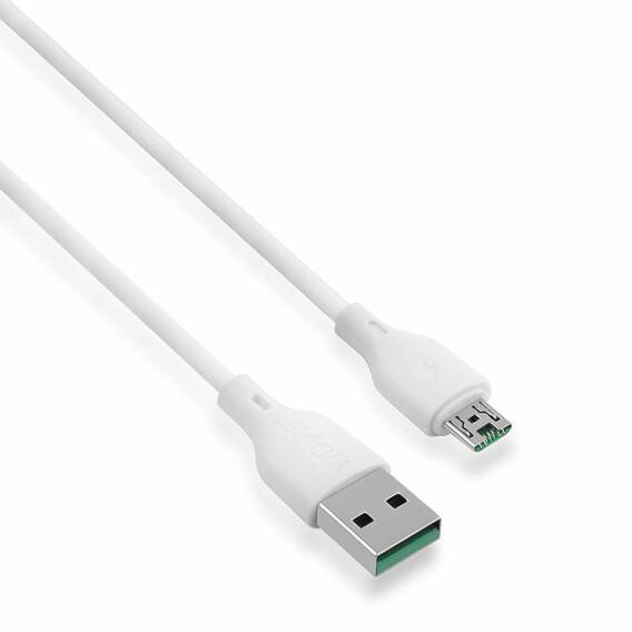 Kabel VIDVIE DC08 USB/Micro 5A, 1m biały BLISTER
