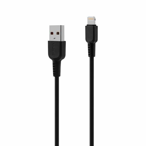 Kabel VIDVIE DC09 USB/iPhone 2.1A, 1m czarny 30 szt.