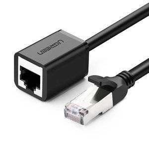 Kabel sieciowy UGREEN przedłużacz Ethernet RJ45, Cat. 6, FTP, z metalową wtyczną 3m (czarny)