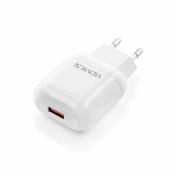 Ładowarka sieciowa VIDVIE CE12 1xUSB 2.4A biały