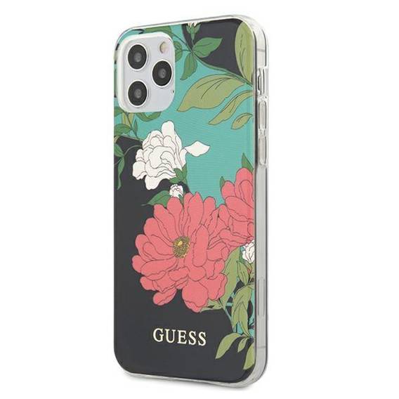 Oryginalne Etui IPHONE 12 / 12 PRO Guess N°1 Flower Collection (GUHCP12MIMLFL01) czarne