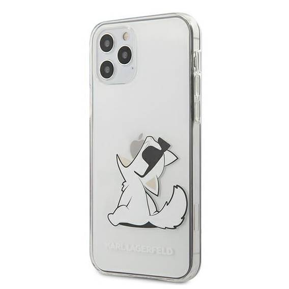 Oryginalne Etui IPHONE 12 PRO MAX Karl Lagerfeld Hardcase Choupette Fun (KLHCP12LCFNRC) transparentne