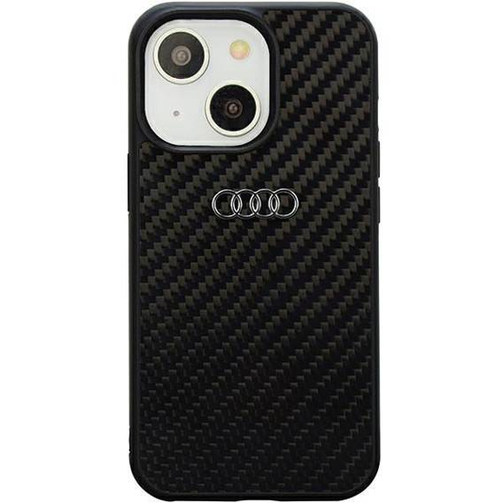 Oryginalne Etui IPHONE 14 Audi Carbon Fiber (AU-TPUPCIP14-R8/D2-BK) czarne