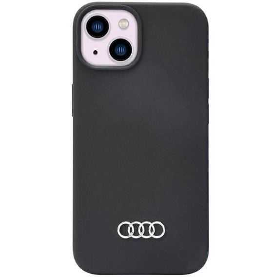 Oryginalne Etui IPHONE 14 Audi Silicone Case (AU-LSRIP14-Q3/D1-BK) czarne